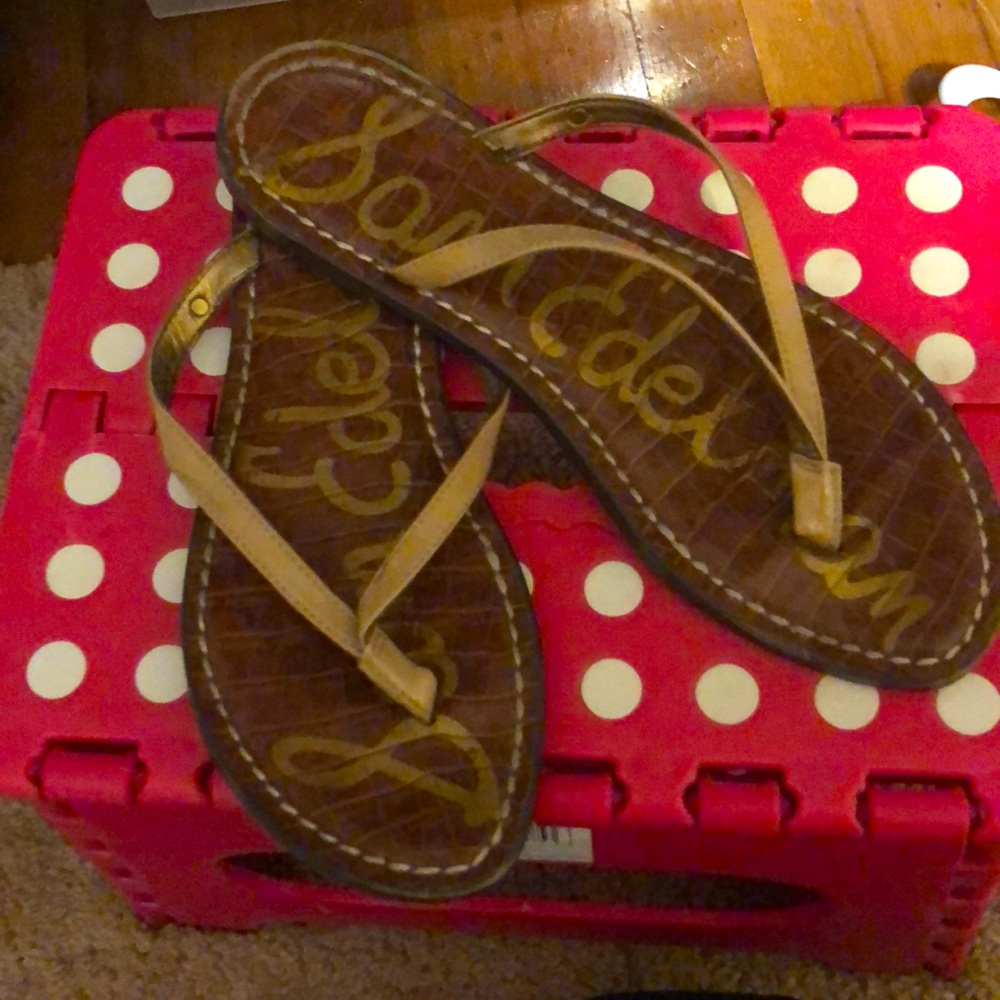 Sam Edelman FlipFlops tan 7.5 women’s taupe